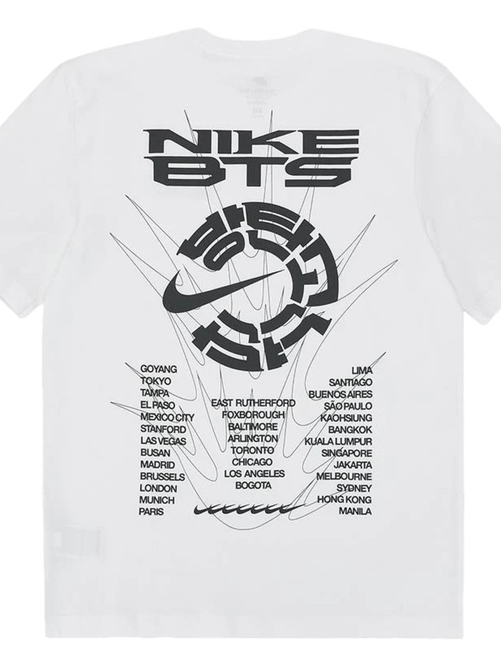 Nike x BTS Korea Exclusive Concert Merch Shirt